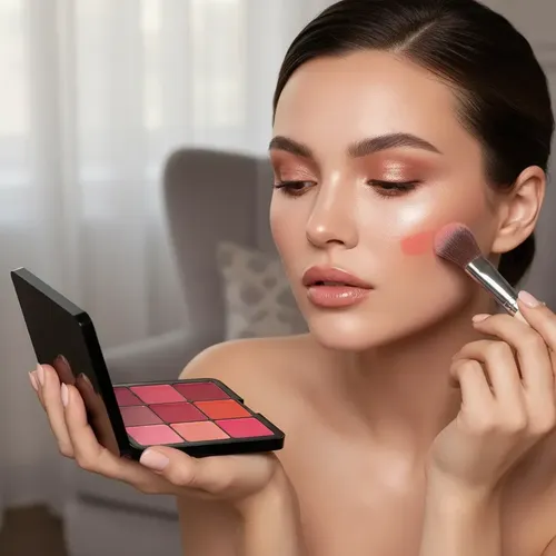 Paleta De Rubor Cremoso Blush 12 Tonos En 1 One Palette