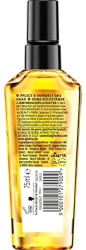 Aceite Capilar Gliss Kur, Elixir Diario (75 Ml), Para Cabell