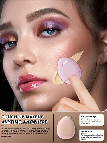 Set 20 Piezas Esponja Puff Maquillaje Para Dedos