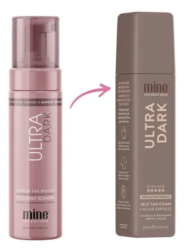 Espuma Autobronceadora Ultra Oscura Minetan, 6.7 Onzas Líqui