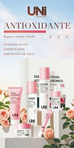 Kit Rutina Facial Acido Hialuronico 6 Pcs. Antienvejecimieto
