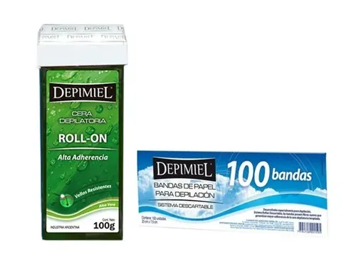 Cera Depimiel Sistema Descartable Roll-on X 12 Un +100bandas