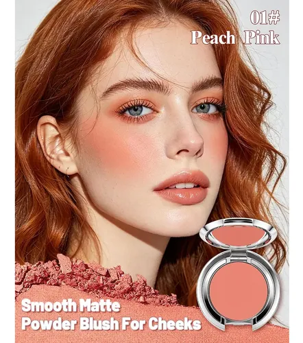 Paleta De Rubor Mate Peach Pink 5 Tonos Lestpola
