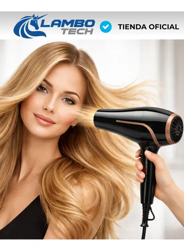 Secador De Pelo Profesional 2400w Compacto Ligero Peluqueria