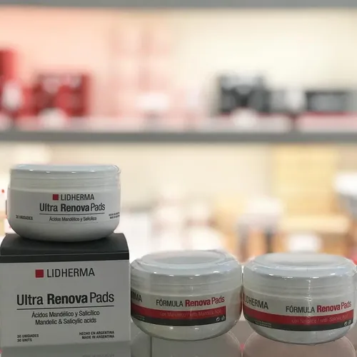 Ultra Renova Pads Mandélico Salicílico Lidherma Manchas Acne Momento de aplicación Noche Tipo de piel Normal