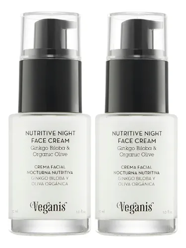 Kit 2 U Crema Nocturna Super Reparadora Veganis Ginkgo 30 Ml