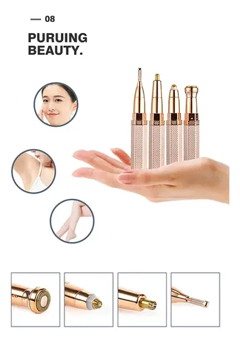Q. Depiladora Facial 4 En 1 Eléctrica Portátil Recargable .,