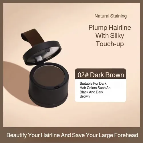 Polvo Retoque Linea Cabello Marron Oscuro
