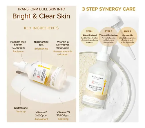 Mary&May Seoul Edition Rice Niacin 10% Triple Vitamin Serum 80 ml