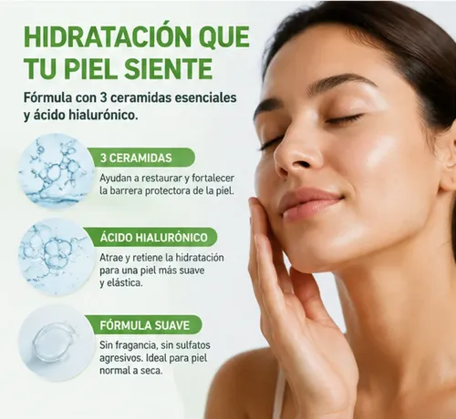 +limpiador Facial Hidratante Y Reparador Para Piel Seca, 236