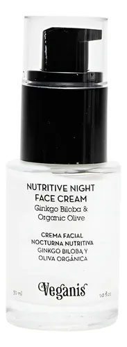 Veganis Crema Facial De Noche Ginkgo Biloba Reparadora 30 Ml