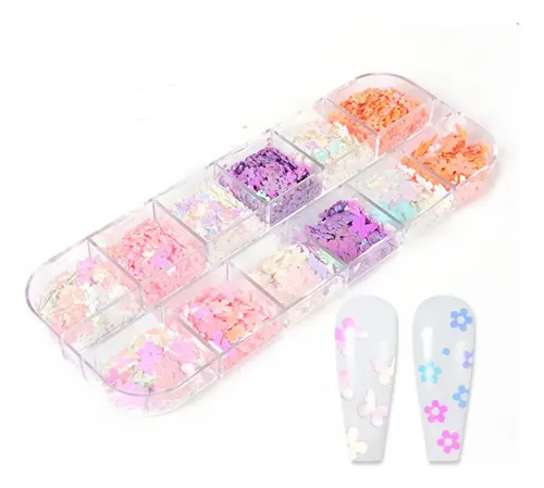 Lentejuelas De Mariposa Navideñas For Uñas Gt