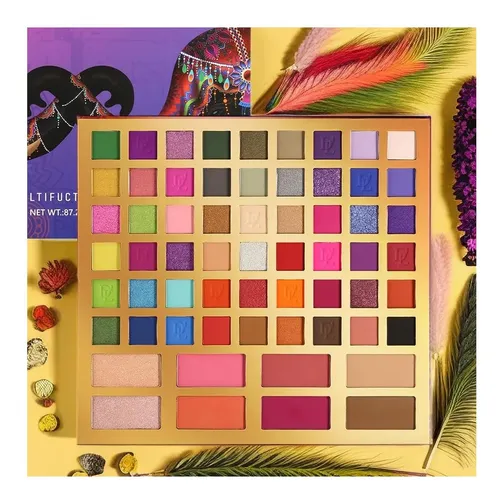 Paleta Delanci 62 Colores Profesional Eyeshadow Con