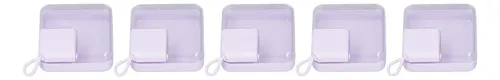 J Estuche Powder Puff, 5 Unidades, Transparente, Almacena