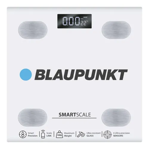 Balanza Digital Blaupunkt Smart Scale App Para Seguimiento Color Blanco