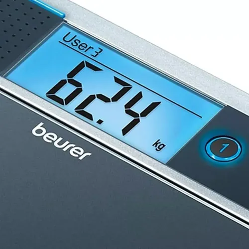 Balanza Personal Beurer Gs39 Con Voz Negro