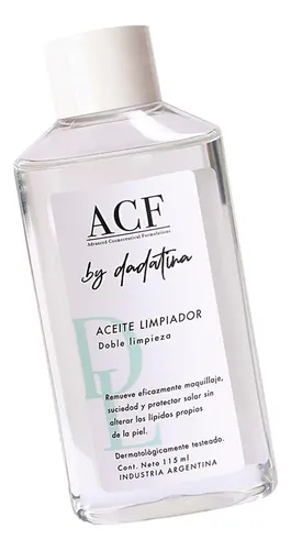 Acf Dadatina Aceite Limpiador Desmaquillante Vegano X 115ml