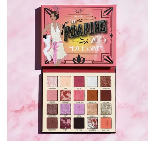 Paleta De Sombras Para Ojos Mate Brillante 20 Tonos Rude Cosmetics