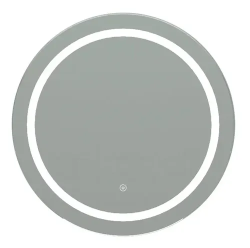 Espejo Redondo Con Luz Led 60 Cm Boton Tactil Touch Baño