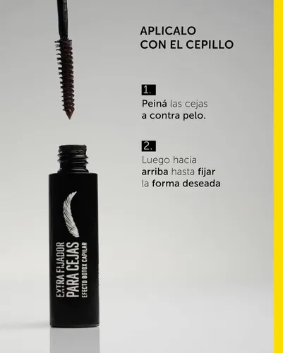 Fijador De Cejas Efecto Botox Laminado Color Marron Laca