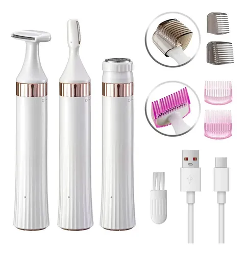 Kit De Aseo Eléctrico 3 En 1 For Mujer, Recargable Por Usb