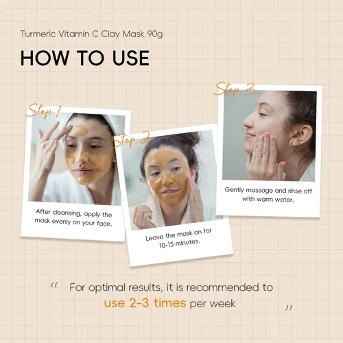 Mascarilla Facial Aclarante Quiyum – Cúrcuma Y Vitamina C