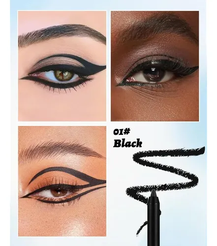 Lápiz Delineador En Gel Waterproof 12 Colores Con