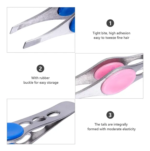 4pcs Strong Grip Eyebrow Shaping Tools In Assorted Colors