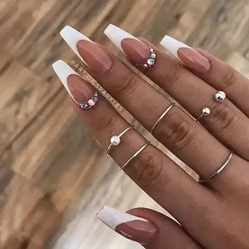 Pack 48 Tips Soft Gel Coffin Medio Charm Limit Profesional Transparente Coffin Medio Transparente