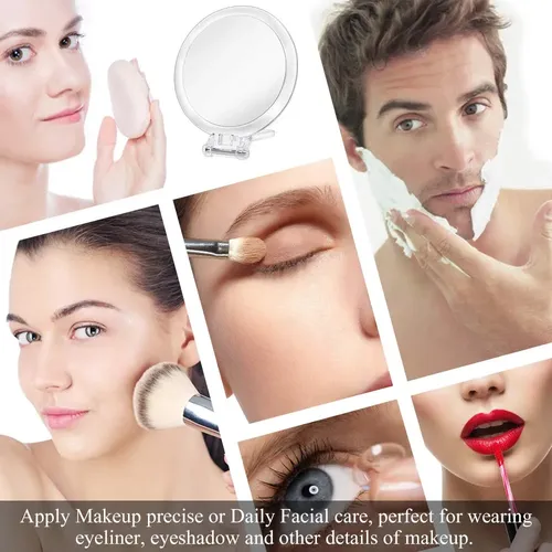 Espejo De Maquillaje Cheftick Doble Faz Con Aumento 1x Y 7x