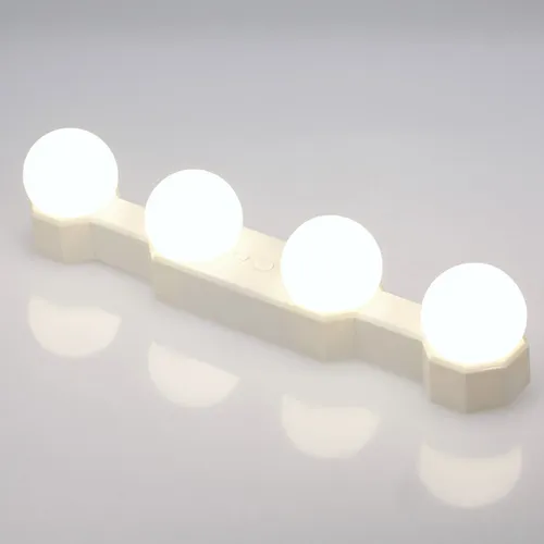 Tocador Inalámbrico Recargable Por Usb Con 4 Bombillas Led P