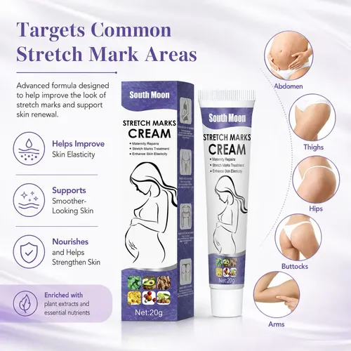Crema Reparadora Para Eliminar Estrías South Moon, 20 G
