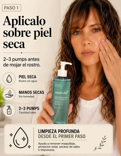 Medicube Limpieza Facial Zero Pore Blackhead Depp Oil