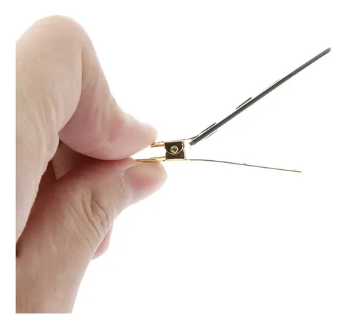 4 Pinzas For El Pelo De Metal Sin Arrugas: Broches A Presió