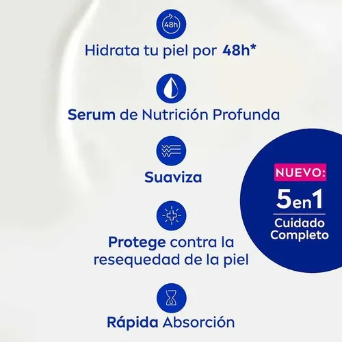 Nivea Crema Corporal Hidratante Milk Nutritiva Piel Seca