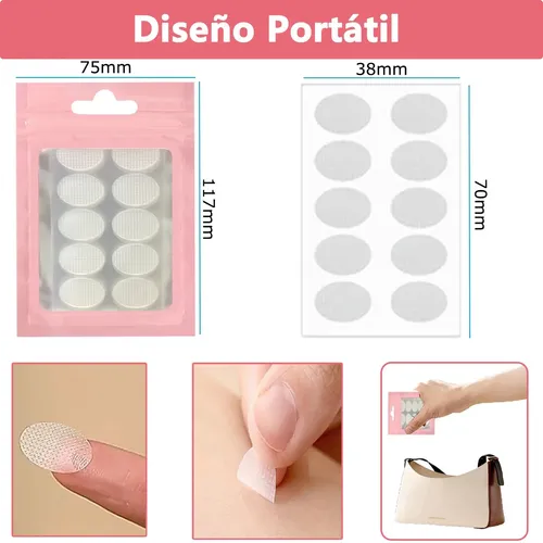 / 1000 Parches De Soporte Para Lóbulos De Oreja, Parches W