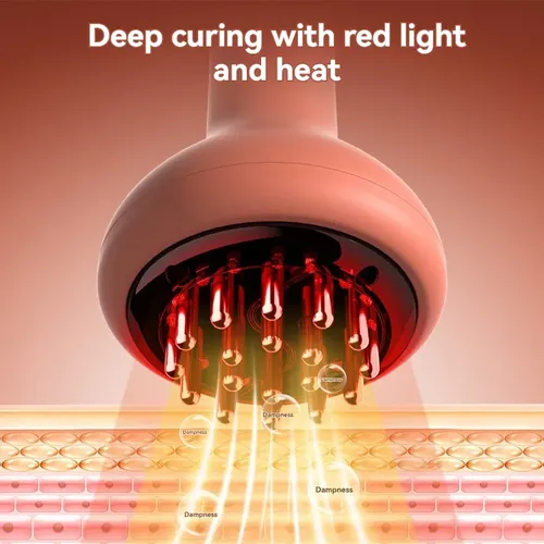 Masajeador Eléctrico Gua Sha Calor Vibración Luz Roja Cuello
