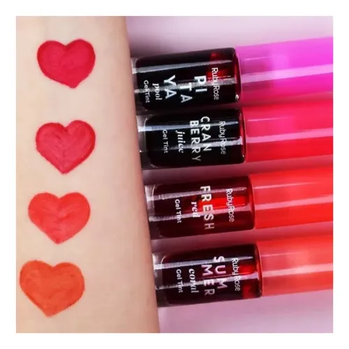 Tintas Gel Labios Ruby Rose Tint Lips Hialuronico