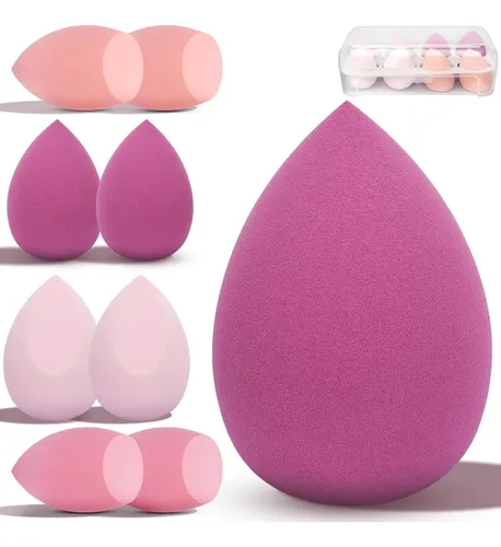 Esponjas De Maquillaje 14 Pz Base Uso Seco Y Húmedo