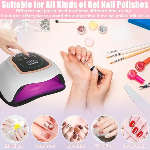 Lámpara Uv Led 300w Secado Rápido Gel Uñas Profesional