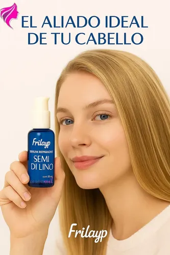 Serum Reparador Semi Di Lino Frilayp X50cc Repara Puntas