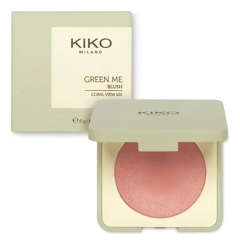 Base Kiko Milano Green Me Polvo Compacto Coral View 101