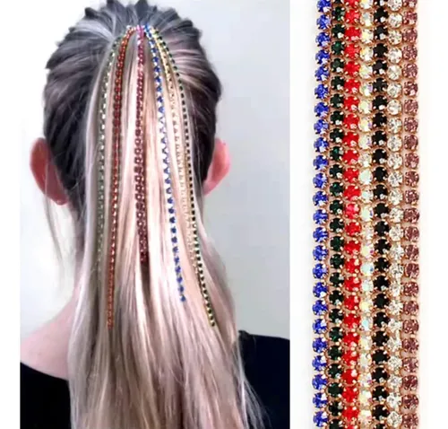 Con Cadena De Borlas, , Diadema Para Mujer, Diadema Negro