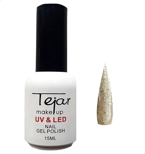 Esmalte Semipermanente Top Coat Matte Tejar Uv/ Led Color N 34 – Cobre glitter