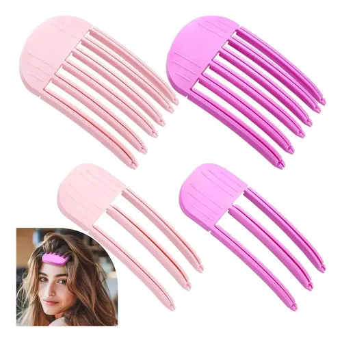 4 Clips De Volumen Instantáneo Para Raíz Del Cabello Dgx