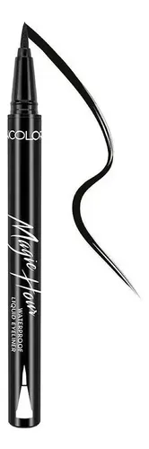 Delineador Líquido Negro Klenacolor Waterproof Larga Duración