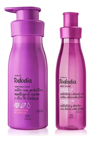 Hidratante + Body Splash Ciruela y Flor de Vainilla Natura