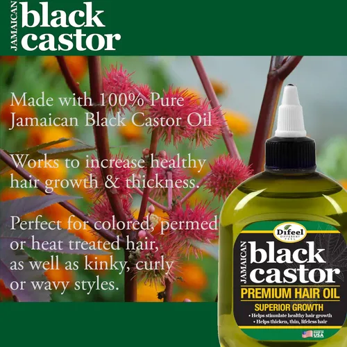 Paquete De Aceite Capilar Difeel De Ricino Negro Jamaicano,
