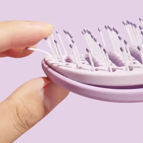 Cepillo Para El Cabello Autolimpiable Y Pelable