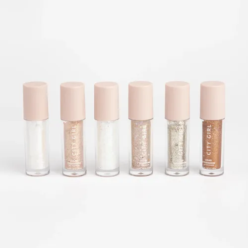 City Girl Sombra Ojos Liquida Glitter Edition Varios Colores
